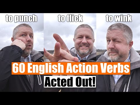 Learn 60 English Action Verbs In Under 10 Minutes! Acted Out For Easy Memorization!