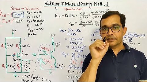 15. Numerical on Voltage Divider / Potential Divider Biasing Method | Tech Gurukul by Dinesh Arya