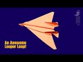 How to make a Simple Paper airplane that flies and loops | Looper