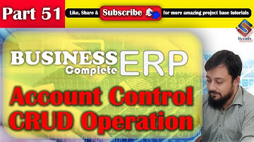 ERP Part 51 Account Controls CRUD in ASP NET MVC