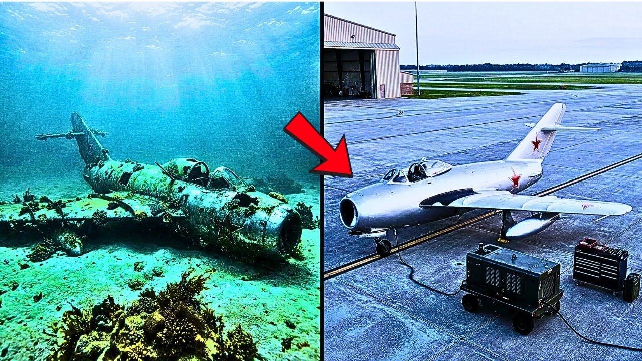 Lost on the Deep Seabed for Decades — Abandoned MiG 17 Jet Restored