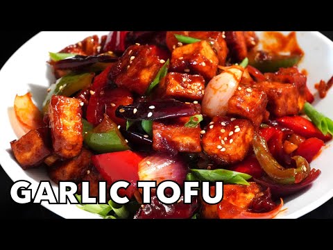 TASTIEST GARLIC TOFU RECIPE RESTAURANT STYLE  Chilli Garlic Soya Paneer Recipe