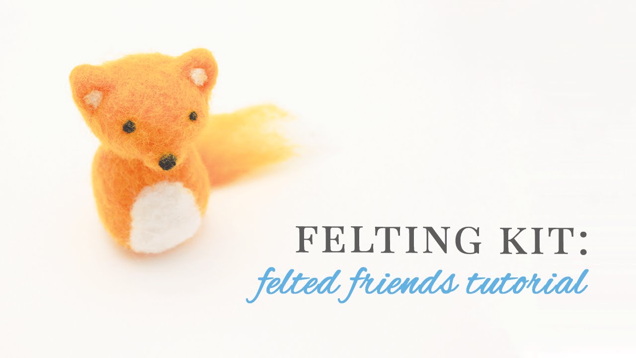 ZHONGJIUYUAN 1set Needle Felting Kit for Beginners Needle Felting Starter Kit Cute brother mouse 