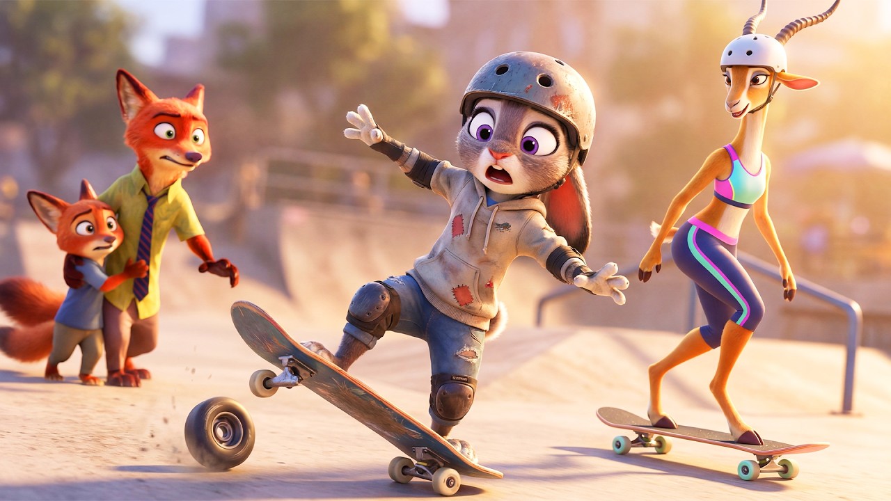 They Laughed at Judy’s Rusty Skateboard… Until This Happened | Zootopia 2