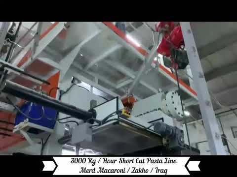3 ton per hour short cut pasta line