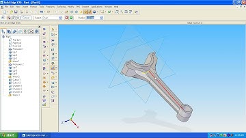 || Connecting rod || Connecting Rod Assembly || Solid Edge ||