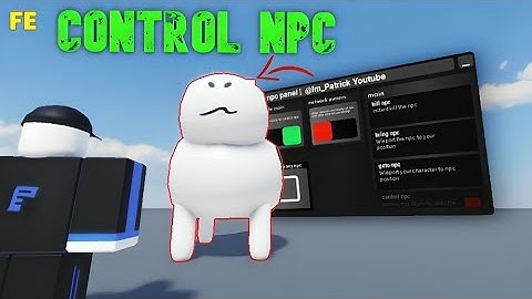Roblox Script Showcase : Fe Control NPC