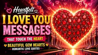 Heartfelt I Love You Messages Beautiful Gem Hearts Romantic Quotes