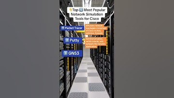 💻Packet tracer included👀Top 5️⃣most popular network simulation tools for Cisco networking