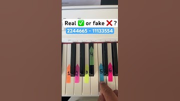 🎹🤯 REAL ✅ or FAKE ❌? Piano Tutorial Challenge!