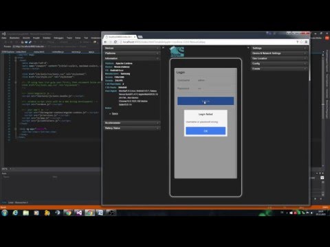 Ionic Framework Tutorial: Login App - Deutsch (1/2)