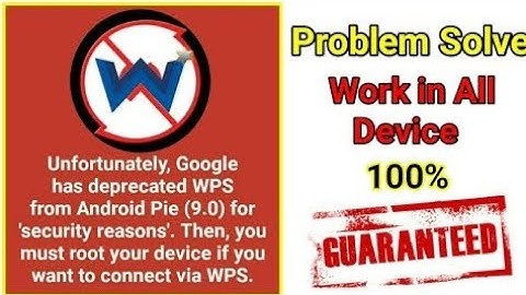 #WPS WPA Tester App Not Working in Android pie (9.0) version problem Solved🔥🔥