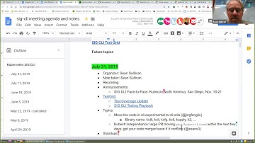 Kubernetes SIG CLI (July 31, 2019)