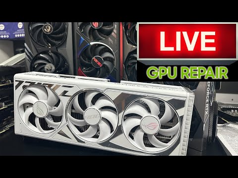 [LIVE No.8]  Let's try to repair some RTX4090s graphics cards & more