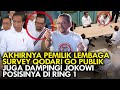 Akhirnya pemilik lembaga survey qodari go publik juga dampingi jokowi posisinya di ring 1