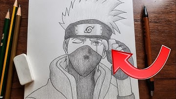 How to draw Kakashi Hatake step by step | Drawing Anime tutorial for beginners