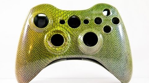 Xbox 360 Controller shell Rustoleum ColorShift Hydro-Dip Dragon Skin