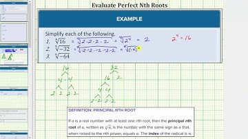Simplify Perfect Nth Roots