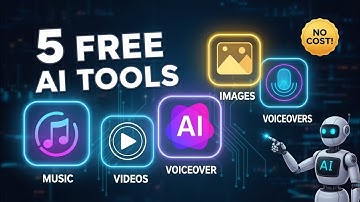 5 Free AI Tools You Must Try: Music, Images, Video Editing & Voiceovers