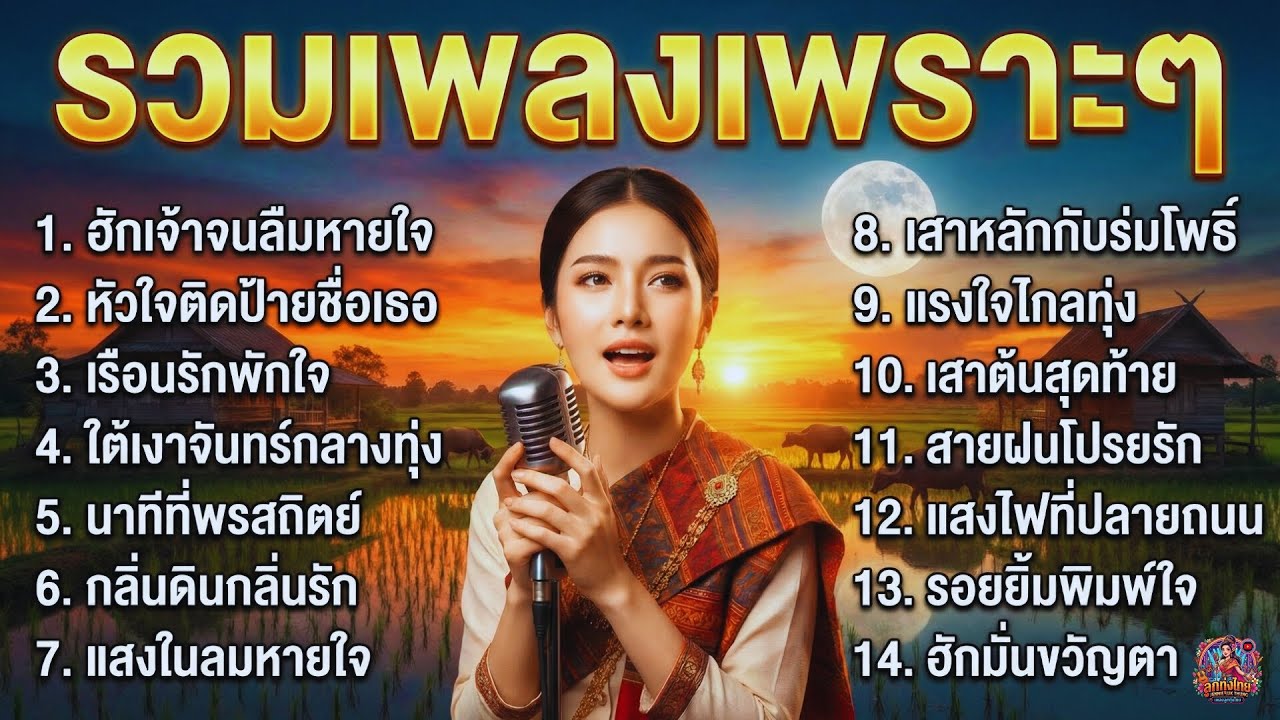 รวมเพลงลูกทุ่งเพราะๆ ฟังสบายๆ ยามบ่าย อารมณ์สดใส เหมาะฟังทุกวัน ฟังเพลิน ไม่มีโฆษณา
