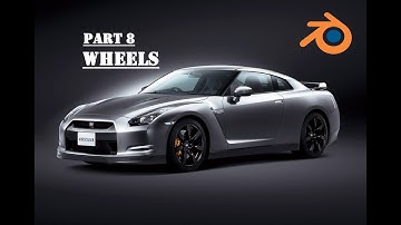Blender 3.3.1 "Nissan GT-R" Car Modeling   Part-8 [ WHEEL ]