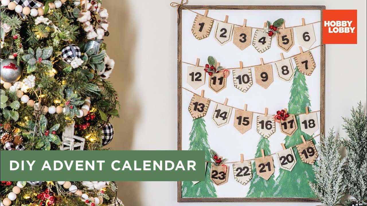 DIY Advent Calendar Hobby Lobby® YouTube