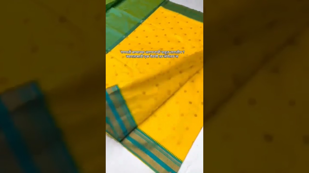 ✨Narayanpeth Paithani for GanpatiLook!Book Now 9594392473