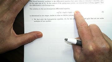 Forced Harmonic Oscillator