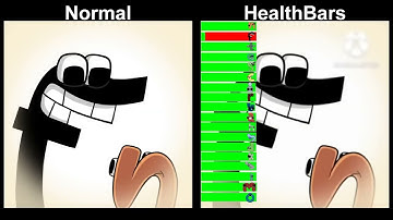 Alphabet Lore Epilogue But With Healthbars vs Normal Ending Comparison