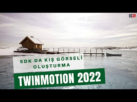 TWINMOTION 2022 İLE 5DK DA KIŞ SAHNESİ OLUŞTURMA