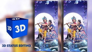 New 3d Radha Krishna video editing/ Trending behind object editing tutorial / Status Video editing