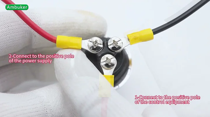 Ambuker Push Button Start Switch 12V DC 50A 3-Pin SPST ON-Off Momentary Engine Start Ignition Switch