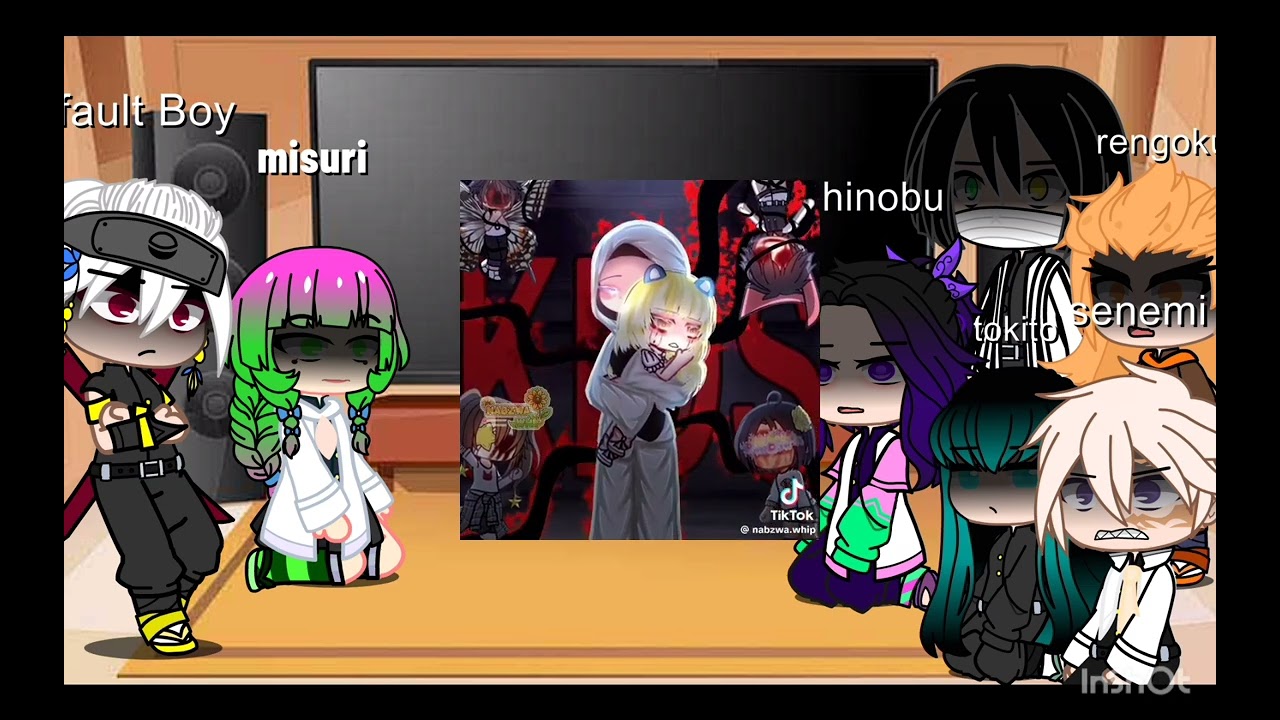 los pilares reaccionan a tomioka as gacha tiktok sanegiyuu? ❤ es poco curtito