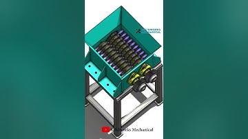 Mini Plastic Shredder Machine #solidworks #trend #trendingshorts #shorts #viral #viralvideo
