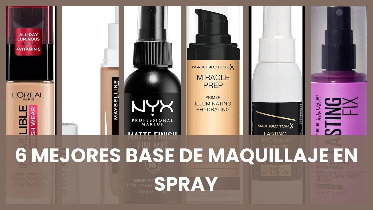 Base de maquillaje en spray: 6 Mejores Base de Maquillaje en Spray - YouTube