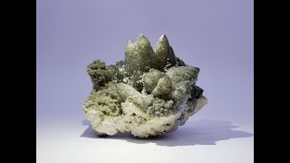 Hedenbergite Included Quartz (Prase Quartz) from Huanggang Mine, Inner Mongolia, China