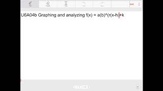 Datos Algebra 2 U6A04b graphing exponential functions with horizontal and vertical shift Noticias