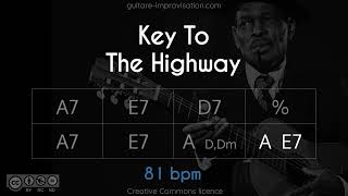 Key To The Highway (in A - 81 bpm) : Blues Backing Track