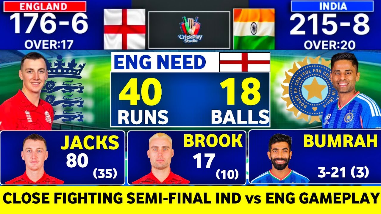 Close Fight | India vs England Match | SEMI-FINAL | Gameplay
