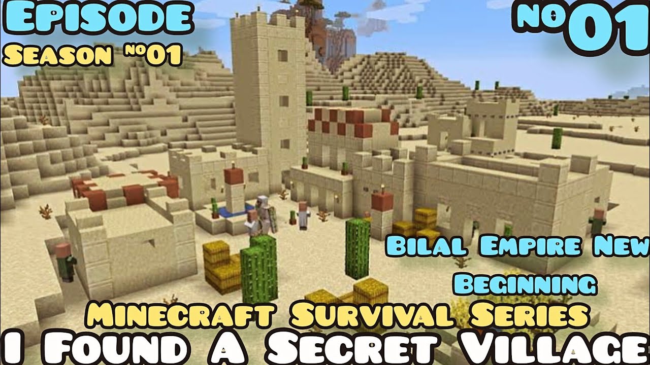 I Found A Secret Village |Minecraft Survival Series Episode#01| Bilal ...