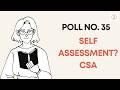 Poll No 35 | Control Self-Assessment (CSA) Explained | DISA Exam MCQ with Easy Trick