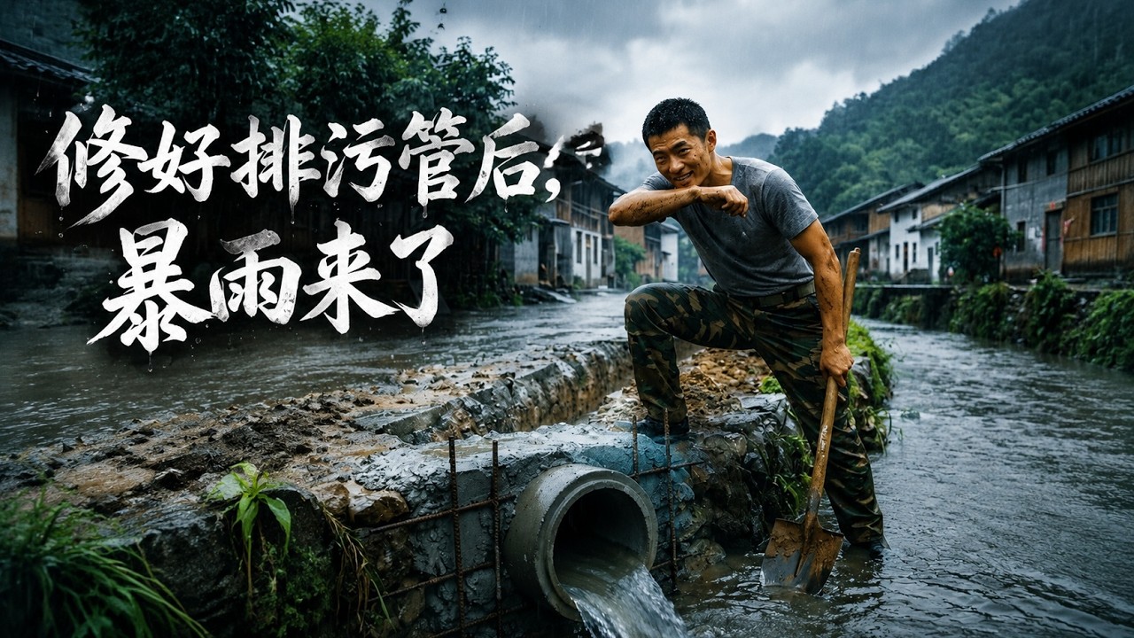 【高清全集】《修好排污管后，暴雨来了》 #逆袭 #爱情 #甜宠 #反转 #热门短剧 #drama #爽剧 #電影 #精彩影视 #AI短剧