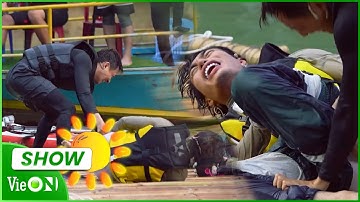 Lê Dương Bảo Lâm bị tuột mất quần, la hét thảm thiết dưới sông | 2 Ngày 1 Đêm