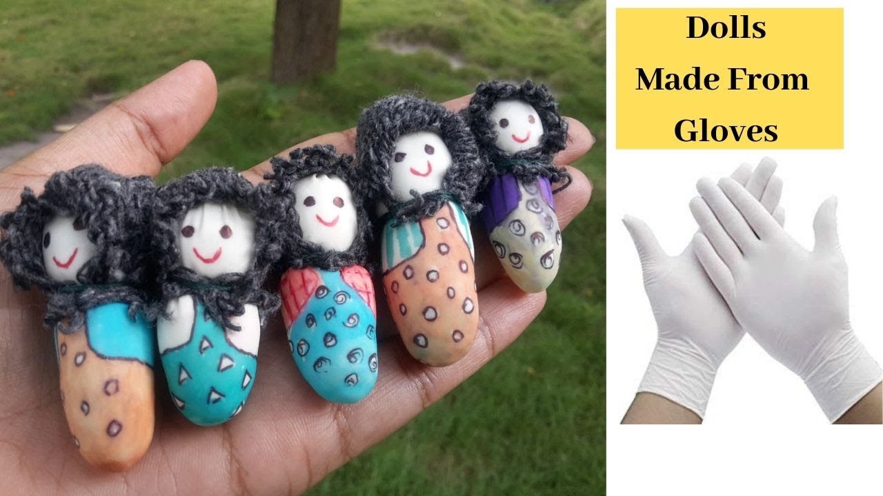 How to Make Dolls From Gloves / Doll Making Idea By Aloha Crafts YouTube