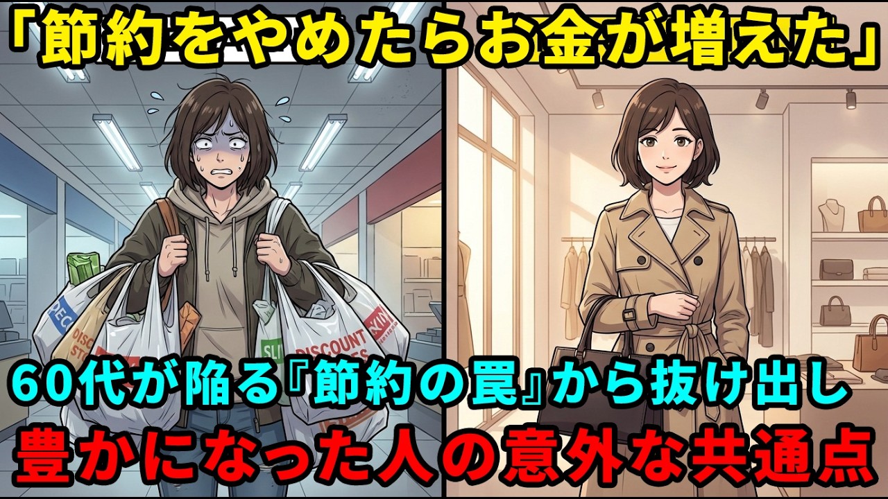 【逆転の発想】60代、節約をやめたら貯金が増えた！年金生活でもお金に困らない「魔法の習慣」5選。ケチケチ生活は逆効果だった？
