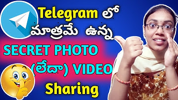 How to send Secret photo/Secret video in telegram App?|Self- destructing media in telegram|by kavya