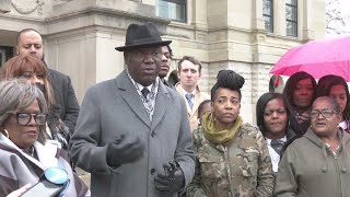 Family of man fatally hit by police cruiser announces lawsuit
