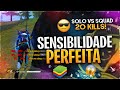 ACHEI A SENSIBILIDADE PERFEITA NO EMULADOR 🔥 - (SOLO VS SQUAD 20 KILLS)☠️ - SMITH FREE FIRE