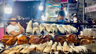 Cambodian street food - So delicious Plenty food, chicken, fish, pork, honey duck, Khmer food &More