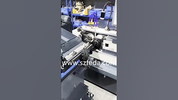 FD-6TH 2-axis thread rolling machine makes external thread of long rods.#machine #auto #factory #cnc